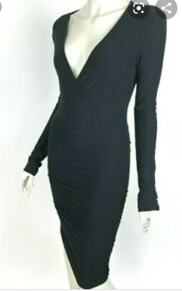 Standard James Perse Wrap Dress Blue Ruched size 0